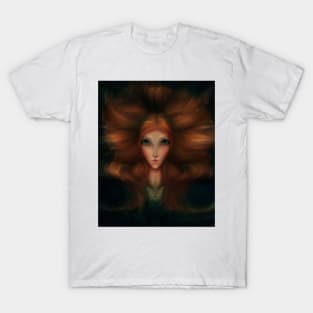 Fairies of Versailles-Red Hair Girl-Lake T-Shirt